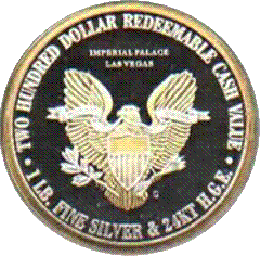 -200 Imperial Palace Walking Liberty 1998 rev.